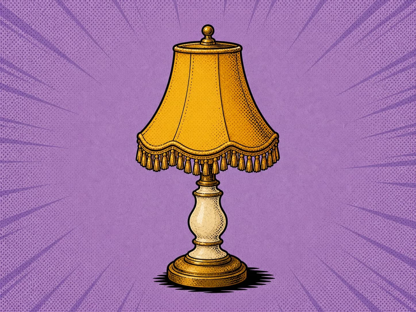 Vintagebordslampa